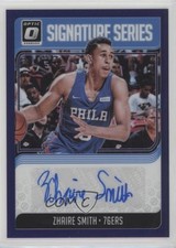 2018-19 Panini Donruss Optic Signature Series Purple Prizm Zhaire Smith Auto 0ad