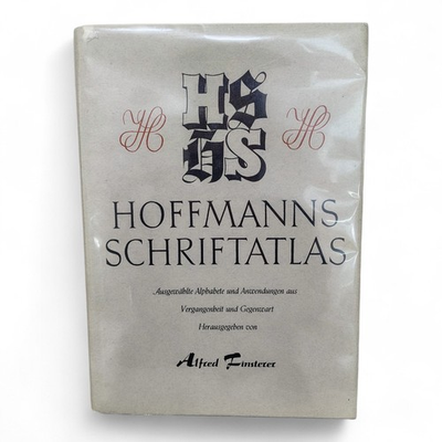 #ad 1952 Hoffmanns Schriftatlas Hoffmann#x27;s Lettering Atlas Alfred Finsterer $59.50