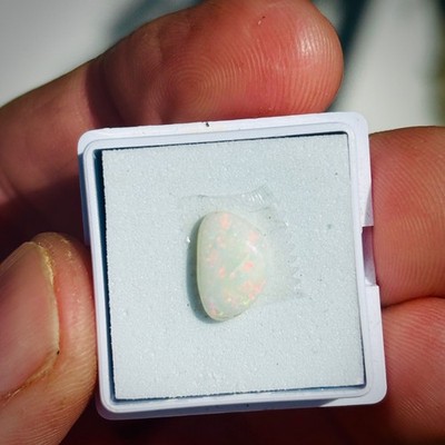 Olympic Natural Opal Free Form White Australian Cabochon 1.30 carats OPL187