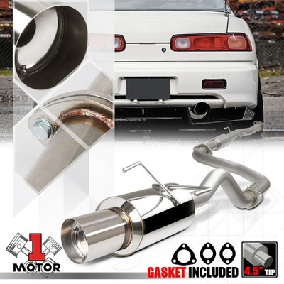 Stainless Steel Catback Exhaust System 4.5'' Muffler Tip for 94-01 Integra GSR