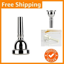 Professional Silver Plated Alto Trombone Mouthpiece 12c - Polished Perfection