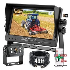 7" AHD1080P Wired Backup Camera System, DVR Rear View Camera, IP69 7" 1-Cam