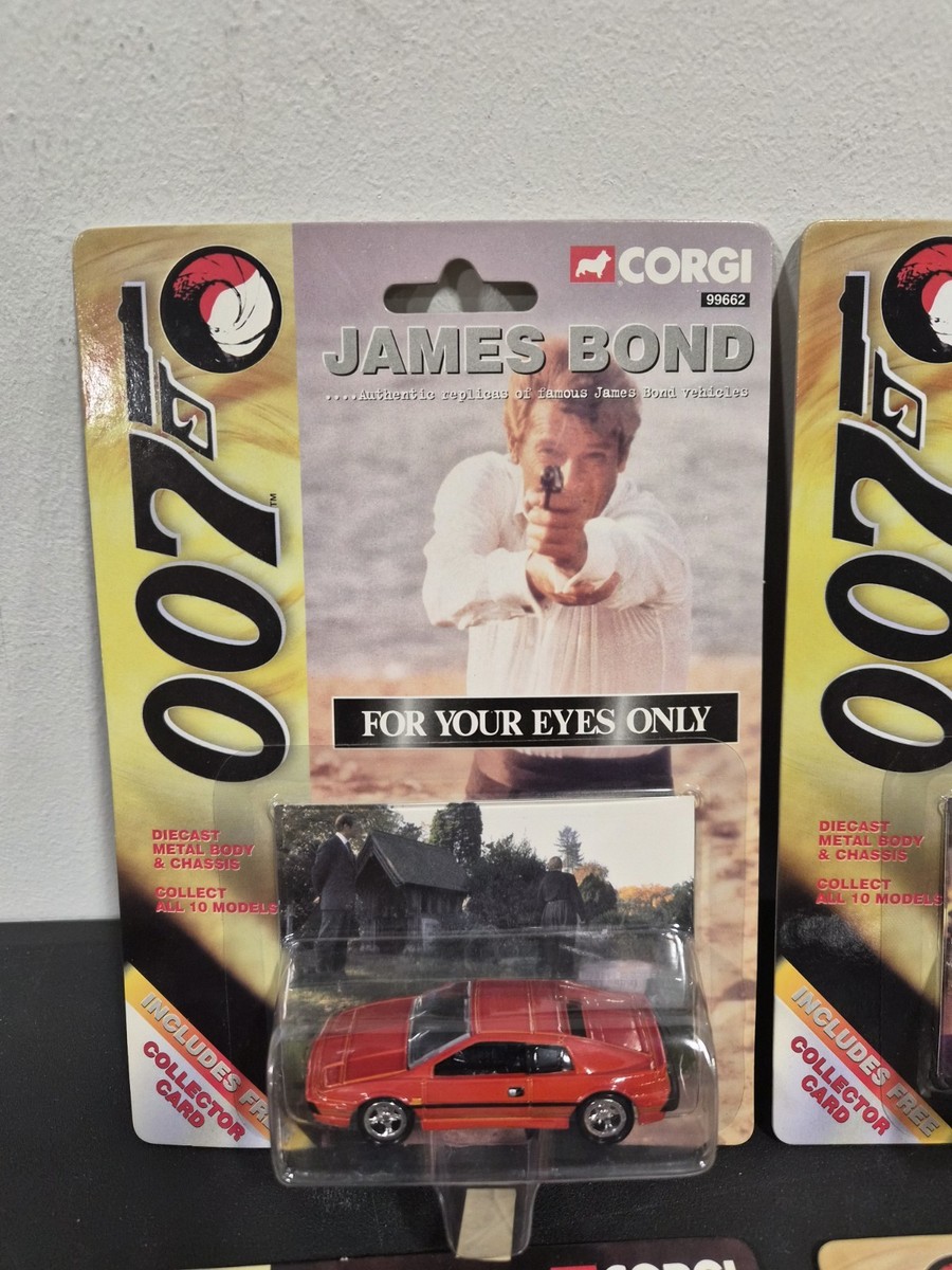 CORGI 007 JAMES BOND LOT 9 diecast GOLDENEYE GOLDFINGER