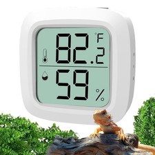 Reptile Thermometer and Hygrometer   Fast Accurate LCD Digital Temp  Humidit...