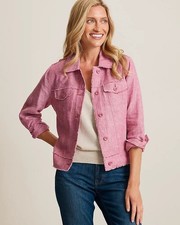 Tommybahama Two Palms Linen Raw-Edge Jacket
