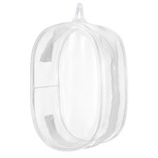 Figure Display Bag, 6 x 3.7 x 8.7" Oval Dolls Display Bag, Clear