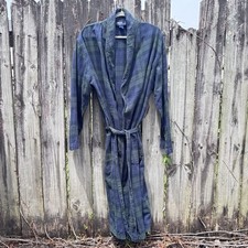 Polo Ralph Lauren Cotton Robe Men s Belted Lounge Green Plaid Sz S/M