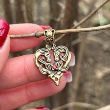 Horse Pendant with Celtic Knot - Viking Amule...