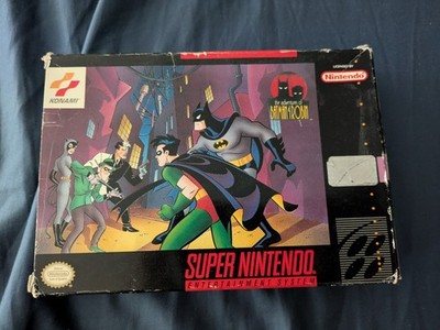 The Adventures of Batman and Robin Super Nintendo SNES Authentic box and game
