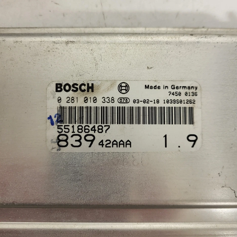 LANCIA LYBRA ECU / 0281010338 / 55186487 / BOSCH - Immagine 2 di 3