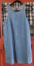 Levi's Women's Classic Blue Sleeveless Denim Mini Dress Pockets Size S NWT