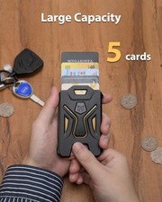 2 Pack Heavy Duty Badge Holder, Vertical ID Card Holder for Credit Cards, Cle...