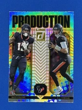 2025 Donruss #11 Nico Collins / CJ Stroud Production Line Texans