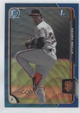 2015 Bowman Chrome Prospects Blue Wave Refractor Keury Mella #BCP136 0b3