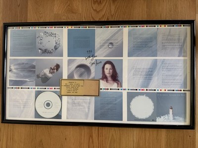 Tori Amos SIGNED  Under The Pink  500,000 Sales Display- 99X Atlanta Framed RARE
