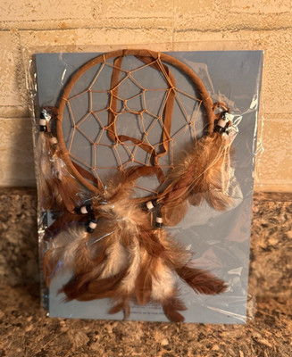 Dreamcatcher with Feathers Hanging Wall Decor on Card Backing ''Legend''