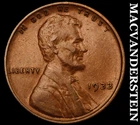 1933 Lincoln Wheat Cent- Extra Fine Better Date No Reserve #J4070