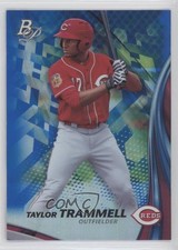 2017 Bowman Platinum Top Prospects Royal Blue Taylor Trammell #TP-TT 4l3