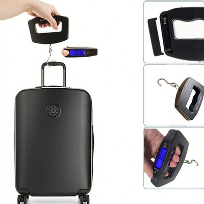 Digital luggage scale 50kg/10g Portable suitcase scale with LCD backlight