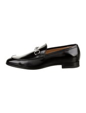$1090 Brand New Gucci Horsebit Accent Leather Loafer Black Size US 8.5 UK 8