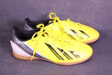 Adidas F5 IN Kinder Hallen Fußballschuhe gelb schwarz Gr. 38 Kunstleder BS752