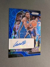 2024-25 Panini Prizm - Cason Wallace Blue Choice Auto 08/49 - Thunder