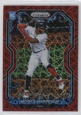 2021 Panini Prizm Tier II Red Velocity Prizm Monte Harrison #118 14lc