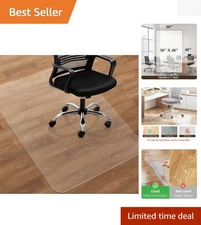 Heavy Duty Office Chair Mat 30"x48" - Anti-Slip Protection for Hardwood Floors