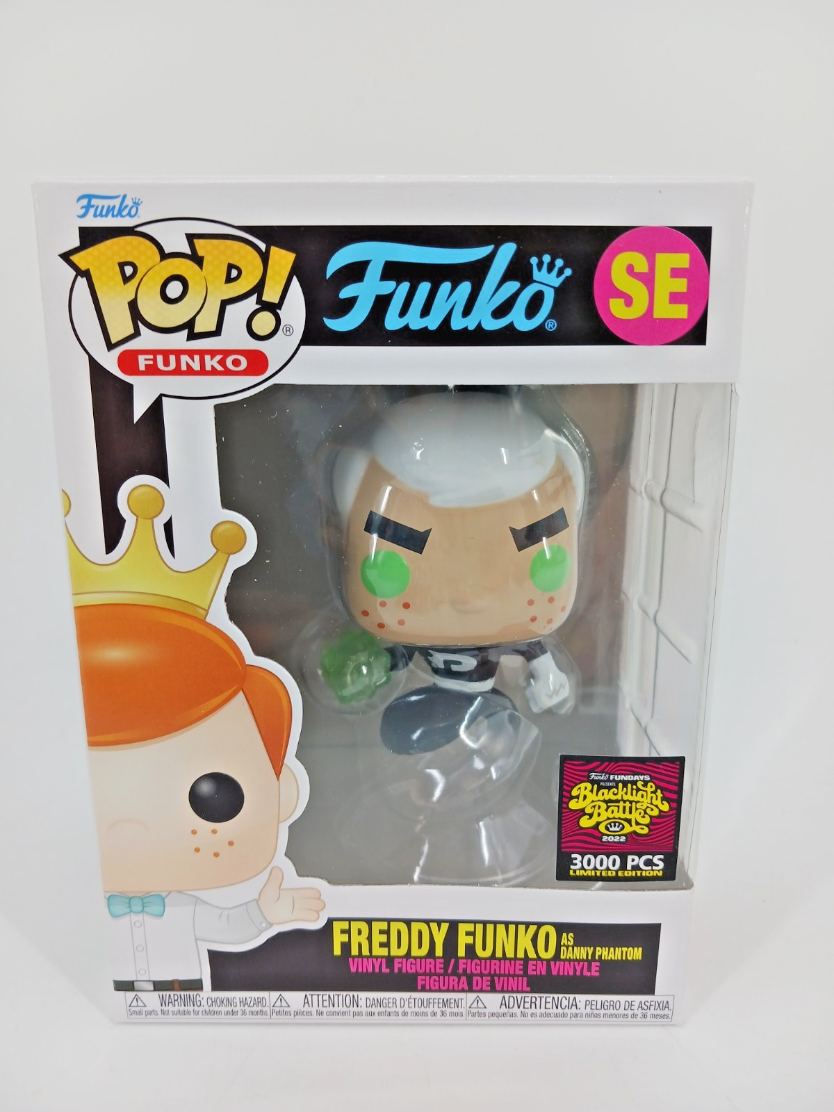 Funko POP Freddy Funko As Danny Phantom LE 3000 Fundays Blacklight Battle 2022