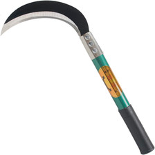 Weeding Sickle,Steel Grass Sickle,Manganese Steel Blade/Hardwood Handle Hand ...