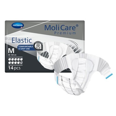 MoliCare  Premium Elastic 10 Drop Absorbency Incontinence Briefs, Medium
