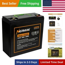 12V 20Ah Lithium LiFePO4 Deep Cycle Battery, 2000 Cycles Lithium Iron Phosph...