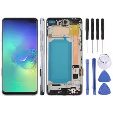 For Samsung Galaxy S10 Plus G975F Touch Screen LCD Display Digitizer Frame
