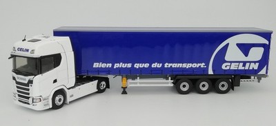 ELIGOR - SCANIA S 500 4x2 with Tautliner Trailer with 3 Axle Canvas - Transport...