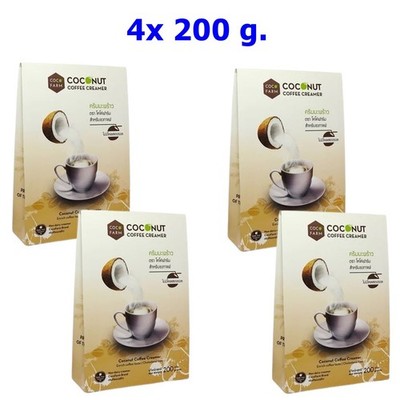 4x Kokosnuss-Kaffeeweißer Tee Schokolade Coco Farm lecker aromatisch Coconut 20