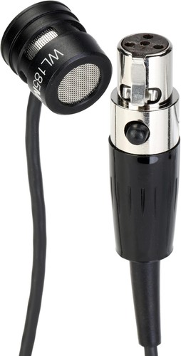 Shure WL185m Microfono Cardioide Lavalier con Connettore TA4F - Nero