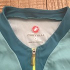 Castelli Women's Cycling Jersey Full Zip Short Sleeve Pockets Blue/Yellow S — photo 4