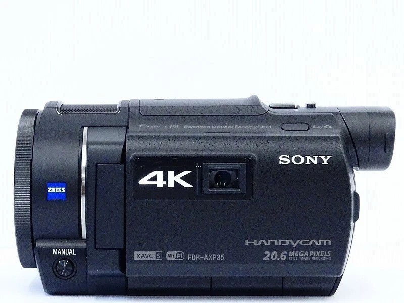 SONY FDR AXP35 4K Video Camera Handycam 10x Optical Black TESTED