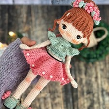 Mercan Doll Crochet, Handmade Crochet Amigurumi Doll Gift, Amigurumi Doll