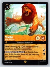 Disney Lorcana - Simba 20/204 Azurite Sea Cold Foil NM