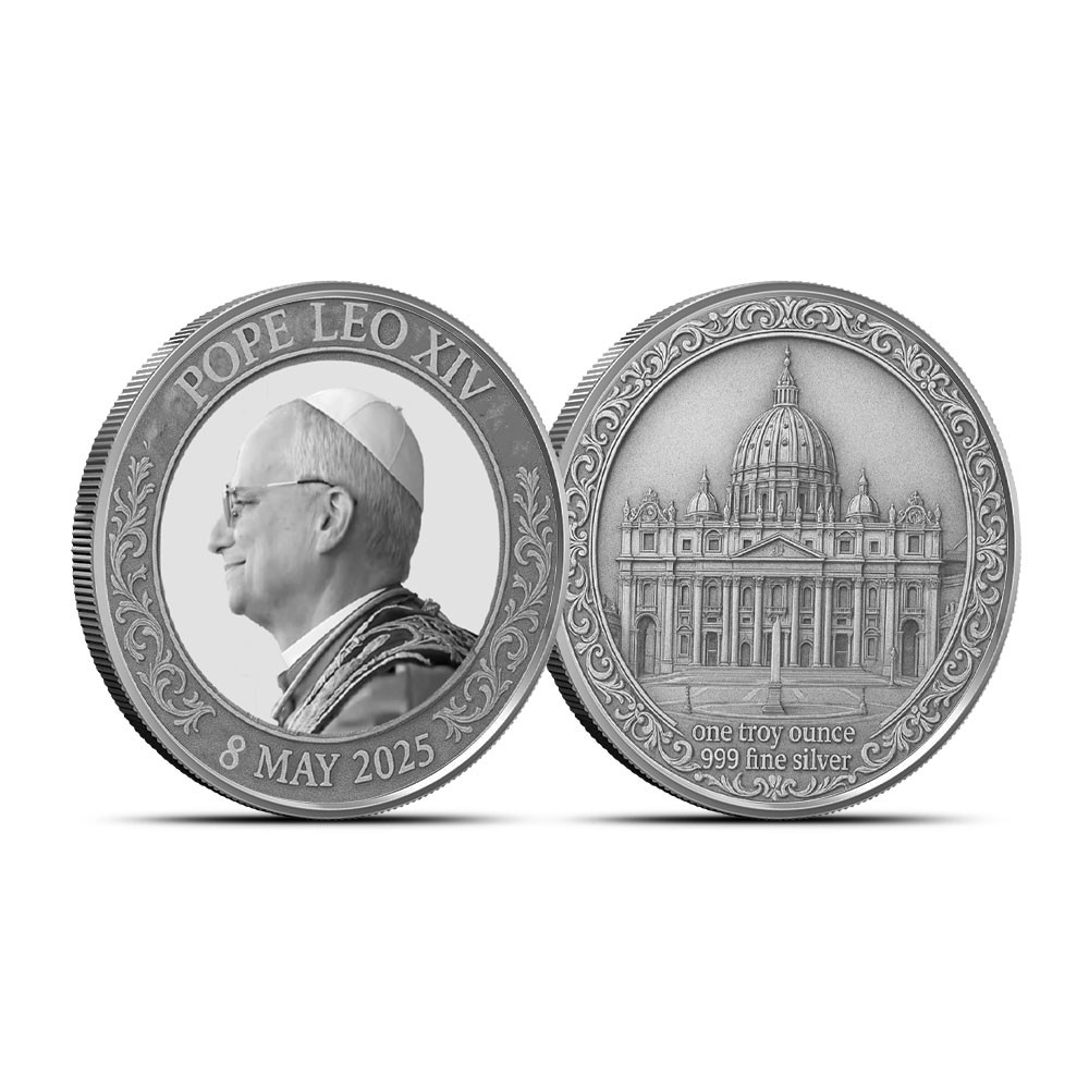 2025 1 oz Pope Leo XIV Commemorative Silver Round (New)