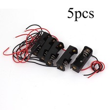 5Pcs Black Plastic Shell 2-Wire 12V 23A Battery Holder Case Box