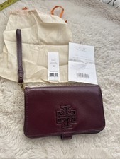 Tory Burch Britten Smartphone Wallet - Red Agate Gold Hardware NWT
