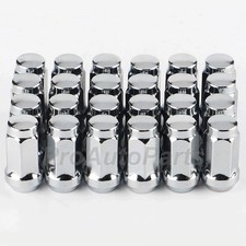 24 Chrome 14x1.5 Bulge Acorn Lug Nuts 1.78 Fits Gmc Silverado Sierra 1500 Chevy