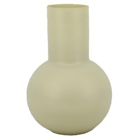 INNA-Glas Dekovase Orbis, Khaki-Matt, 30Cm, Ø22Cm