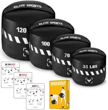 Heavy-Duty Workout Sandbag- Unfilled, Durable Sand Bags for Powerlifting, Com...