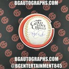 Derek Jeter Autographed New York Yankees Gold Glove Award OMLB Signed JSA