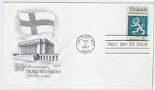 TurtlesTradingPost- Finland Independence #1334 1967 FDC- Artmaster Cachet
