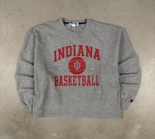 Vintage 90s Indiana Hoosiers College Sportswear Retro Crewneck Sweatshirt Large