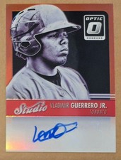 Vladimir Guerrero Jr. 2016 Donruss Optic  Studio Signatures Red Prizm 11/25